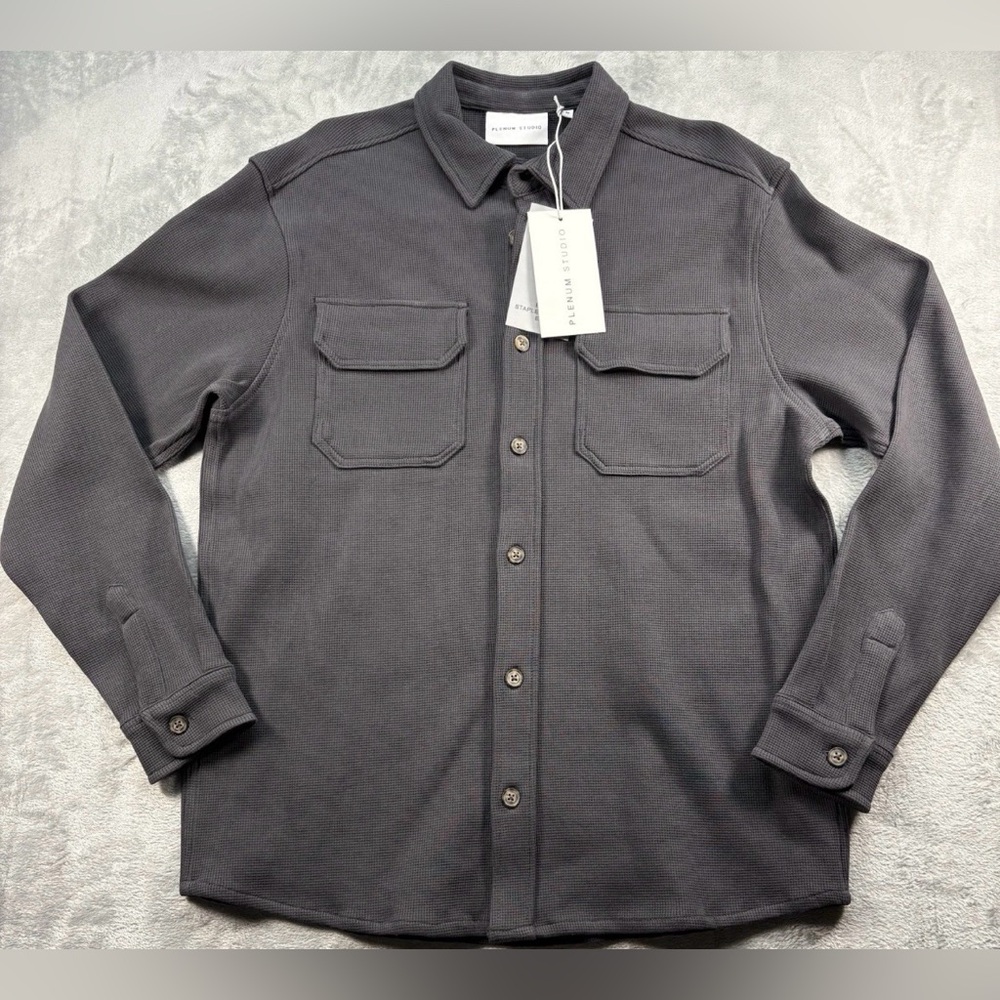 Men's Gray Shirt Jacket